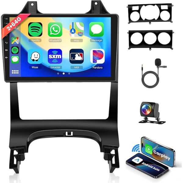 2G + 64G Android auto radio 2 DIN Peugeot 3008 2009-2016 ar bezvadu Apple Carplay Android auto navigācija GPS WiFi 9 collu auto radio ar Mirror Link Bluetooth FM/RDS DAB/OBD/DVR/HiFi/SWC