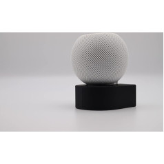 Generisch Dizainera karuseļveida turētājs HomePod Mini (melns/apaļš), bezskrūvju sienas stiprinājums rozetei, izturīgs sienas stiprinājums ar kabeļu vadību