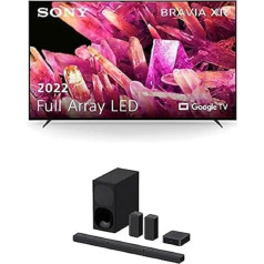 Sony BRAVIA XR-50X90S Full Array LED 4K HDR Google TV HT-S40R 5.1 kanālu skaņu panelis, melns