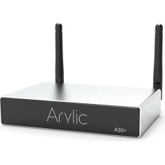 Arylic A30+ WiFi & Bluetooth 5.0 mini stereo pastiprinātāja plate, Bluetooth pastiprinātājs un AirPlay pastiprinātājs 2.0 mājas audio, daudzistabu digitālā audio skaļruņa pastiprinātājs.