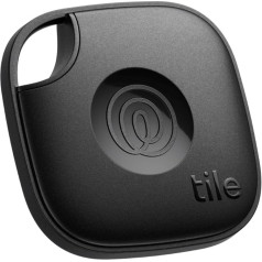 Tile by Life360 Mate (2024) - Bluetooth meklētājs, atslēgu un priekšmetu meklētājs atslēgām, somām un citiem priekšmetiem. Tālruņa meklētājs. iOS un Android saderīgs. Tālruņa meklētājs. 1 iepakojums (melns)