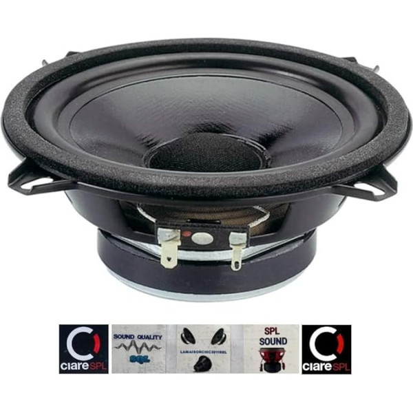 1 zemfrekvences skaļrunis Care CW130Z CW 130Z Skaļrunis 13.00 cm 130 mm diametrs 50 W RMS 100 W Max Impedance 4 Ohm Auto durvju gumijas piekariņš 1 gab + 5 uzlīmes