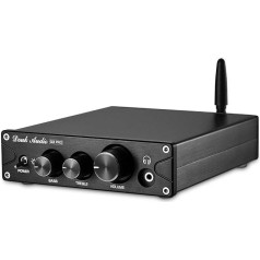 Douk Audio G3 PRO Bluetooth 5.0 jaudas pastiprinātājs un austiņu pastiprinātājs, atbalsta APTX, ar DAC mikroshēmu, 100 W x 2, darbojas ar 2.0 kanālu pasīvajiem skaļruņiem (melns)