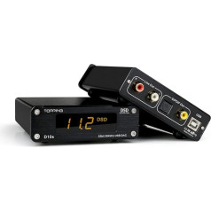 TOPPING D10s HiFi DAC USB dekodētājs HiFi XMOS XU208 ES9038Q2M DAC optiskais koaksiālais DSD256 384kHz audio dekodētājs (melns)