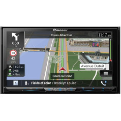 Pioneer AVIC-Z830DAB multivides centrs, navigācija, Wi-Fi, 7 collu skārienjūtīgais ekrāns, viedtālruņa savienojums, Bluetooth, Apple CarPlay, Android Car, brīvroku zvans, 2 USB, DAB/DAB+, 13 joslu grafiskais ekvalaizers