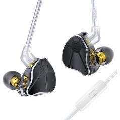 keephifi CCZ BC04 HiFi IEM In Ear Monitor, In-Ear austiņas ar 1BA un 1DD, vieglas vadu spēļu austiņas, noņemams 5N OFC kabelis dziedātājiem, 2 pin Z tapas