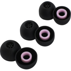 Linsoul Kiwi Ears Flex austiņu uzgaļi, rezerves silikona IEM uzgaļi, 3 pāri, izmērs S/M/L, priekš KZ ZS10 Pro, Orchestra Lite, Cadenza vadu/bezvadu austiņām (melni/violeti)