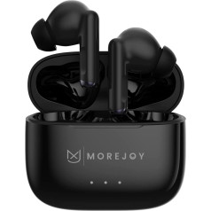 MoreJoy MX Pro Hybrid ANC bezvadu austiņas, Bluetooth 5.3 austiņas, austiņas ar 6 mikrofoniem, 30 stundu troksni slāpējošas austiņas, In-Ear austiņas, aizraujoša skaņa, dziļi basi