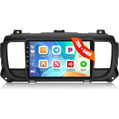 [8Core 2G + 64G] CAMECHO Android 13 auto radio Citroen Jumpy 3/Peugeot Expert/Toyota Proace ar navigāciju Carplay Android Car, radio 2 DIN 9 collu ekrāns ar DSP RDS Bluetooth Mirror Link