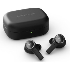 BANG & OLUFSEN & Beoplay EX bezvadu Bluetooth In-Ear austiņas ar aktīvo trokšņu slāpēšanu un 6 mikroniem, akumulatora darbības laiks līdz 20 stundām, lādēšanas kārba ar USB-C uzlādi - melna antracīta krāsa, viens izmērs