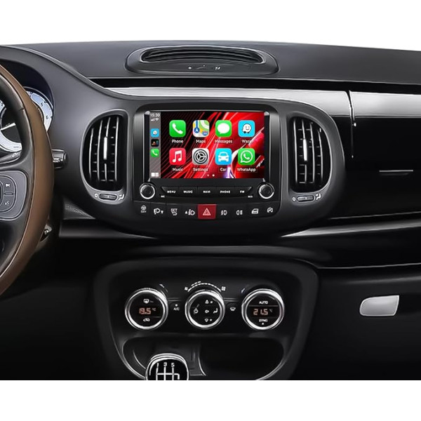 SIXWIN 2+64G Android 13 Carplay Android auto radio ar DSP Fiat 500L 2013-2019, 7 collu skārienjūtīgais ekrāns, 1280 x 720, ar GPS WiFi BT BT USB FM RDS Radio Mirror Link + 32 joslu ekvalaizers