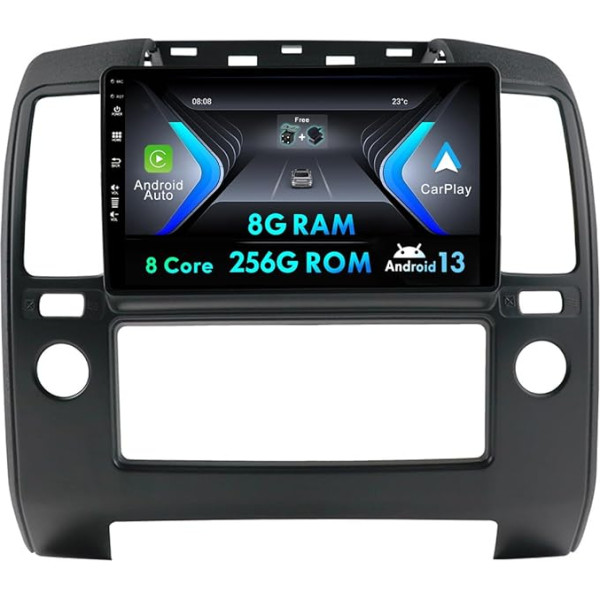 MISONDA [8GB + 256GB] Automobiļa radio Nissan Navara D40 (2006-2012) Vadības stūres rats/BT/GPS WLAN/4G/DSP/CarPlay/DAB//RDS/AUX/FM/AM/360 kamera/Fast Boat