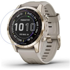 Disscool Garmin Fenix 7s rūdīta stikla ekrāna aizsargstikls, saderīgs ar 0,33 mm pret skrāpējumiem, viedo pulksteņu piederumi