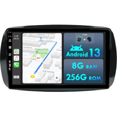 MISONDA 9 collu IPS 8G + 256G Android Double DIN autoradio Mercedes Benz Smart 453 Fortwo 2014-2020 aizmugures kamera + mikrofons Atbalsta Carplay/DSP/DAB/WiFi/BT5.0/USB/MirrorLink/SWC/FM/AM/RDS