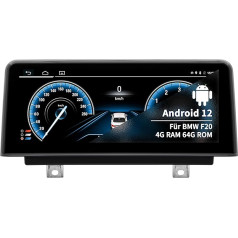 Auto radio BMW 1/2 sērijas F20 F20 F21 F22 F23 NBT, Android 12 8core 4 + 64 GB ar GPS navigāciju un iDrive sistēmu CarPlay Android Car, 10,25 collu skārienekrāns Bluetooth 5.0 WLAN Atbalsta 4G SIM karti