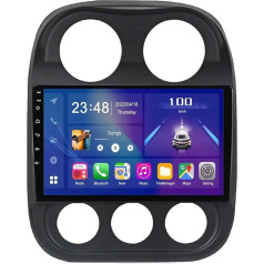 Android 12 Auto radio GPS navigācija Jeep Compass 2009-2016 10.1 collu auto radio Bluetooth brīvroku multimediju atskaņotājs ar Apple Carplay Android auto WiFi/4G AM/FM, SWC