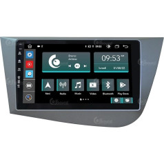 Personalizēts auto radio Seat Leon 2005-2012 Android GPS Bluetooth Bluetooth WiFi USB DAB+ Touchscreen 9 collu 8Core Carplay Android auto