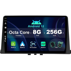 SXAUTO ¦ 8G + 256G ¦ Android 12 IPS auto radio Citroen Berlingo (2018-2020) - Iebūvēts Carplay/Android Car/DSP - LED kamera + MIC - DAB vadība no stūres rata Fast-Boot 360-CAM WiFi AHD - 2 DIN