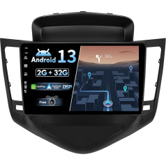 BXLIYER Android 12 IPS auto radio, piemērots Chevrolet Cruze (2009-2014) - iebūvēts bezvadu CarPlay Android auto - bezmaksas kamera - 2G + 32G - 9 collu 2 DIN - DAB stūres vadība WiFi Fast Boot