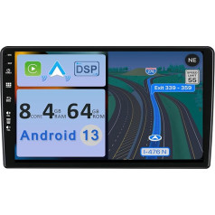 YUNTX [4GB+64GB] Android 13 Autoradio für Citroen Berlingo (2008-2019)-[Integriertes CarPlay/Android Auto/DSP/GPS]-9 