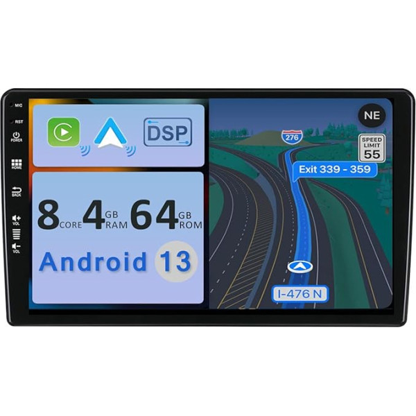 YUNTX [4GB+64GB] Android 13 Autoradio für Citroen Berlingo (2008-2019)-[Integriertes CarPlay/Android Auto/DSP/GPS]-9 