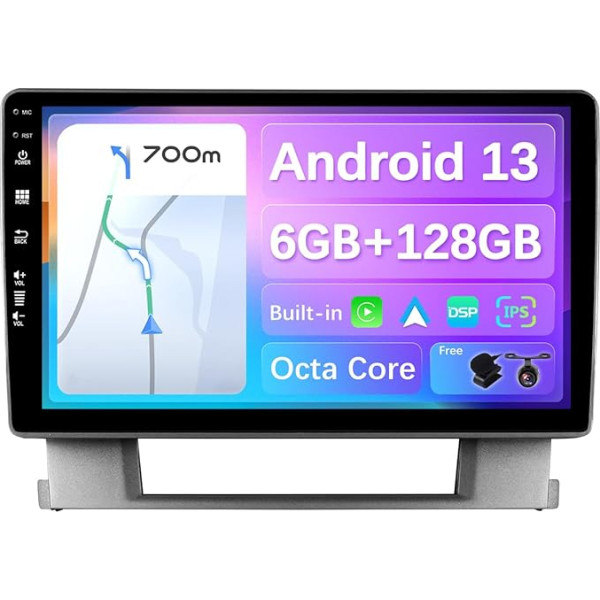 BXLIYER - 6G+128G - Android 12 IPS auto radio piemērots Buick Excelle/Opel Astral (2010-2014) - Wireless CarPlay/Android Auto/DSP - LED kamera un mikrofons - 9 collu 2 DIN - DAB SWC Fast Boot 360 kamera AHD