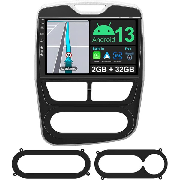 JOYX Android 10 auto radio piemērots Renault Clio 4 (2012-2016) - aizmugurējā skata kamera - [2G + 32G] - 10.1 collu 2.5D - 2 DIN - atbalsta DAB stūres vadības ierīci 4G WiFi Bluetooth Carplay Android