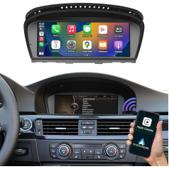 Road Top 8,8 collu auto radio ar skārienjūtīgo ekrānu Wireless CarPlay Android automašīnai BMW 3/5 sērijas E90/E91/E92/E93/E60/E61 2008-2013 gadam ar CIC sistēmu, Carplay auto radio, auto stereo multimediju radio uztvērējs