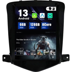 SXAUTO Android 12-6G + 128G IPS auto radio, piemērots Chevrolet Cruze (2006-2015) - Wireless Carplay/Android Car/DSP - LED kamera + MIC - DAB SWC AHD WiFi Fast Boot 360-Camera BT 4G - 2 DIN 9,7 collas