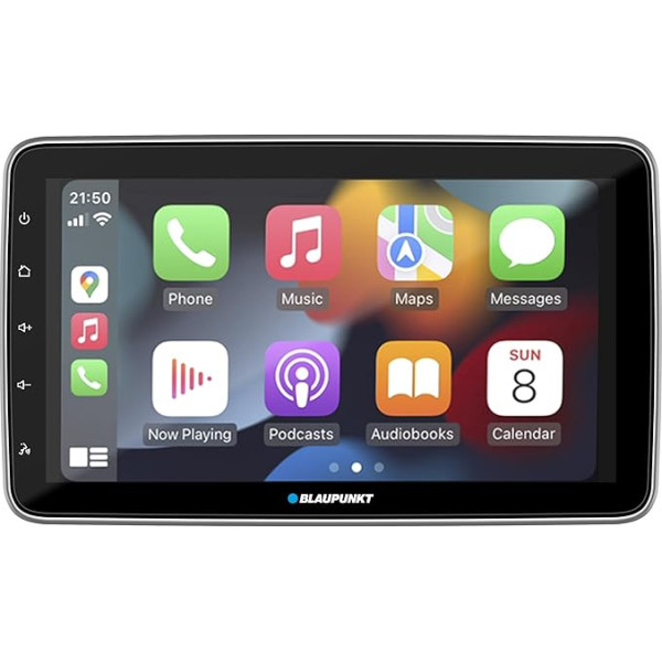 Blaupunkt Cape Town 948 DAB, 2-DIN autovadītāja multivides sistēma, 10,1 collu skārienjūtīgais ekrāns, Wireless CarPlay + Android Car, DAB+, Navigācija sagatavota (programmatūra atsevišķi), Bluetooth, USB, atpakaļgaitas kamera, 180 Watt