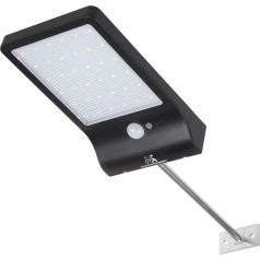 Enerģijas IP65 saules kustības detektora LED lampa, 4W, 450lm, 6000K auksti balta, Li-ion 2000 mAh, 5,5V DC MCE444