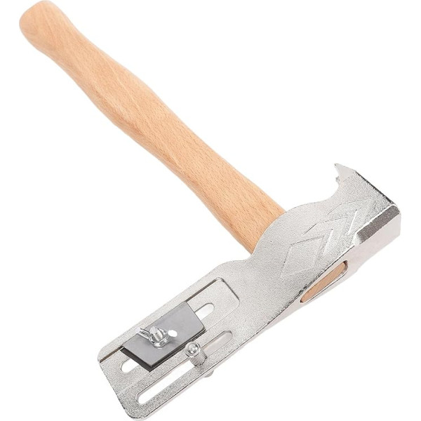 MWT 005 MH jumta kaplis 17oz Drywall Hammer Hatchet Magnētiskais jumta kaplis Magnētiskais jumta kaplis Oglekļa tērauda dakstiņu āmurs ar koka rokturi jumta remontam, 13,4 collas