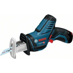 Bosch Professional GSA 12 V-14 akumulatora zāģis (bez akumulatora, bez lādētāja, click & go2, zāģa asmens, griešanas dziļums 65 mm koks, 50 mm metāla profils, L-BOXX) 060164L905