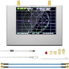 Uzlabots AURSINC NanoVNA V2 PLUS4 vektoru tīkla analizators 50kHz-4GHz 4'' skārienjūtīgais ekrāns HF VHF UHF antenu analizators S parametru, SWR, fāzes, aiztures mērīšanai