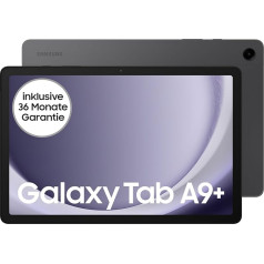 Samsung Galaxy Tab A9+ Wi-Fi Android planšetdators, 64 GB krātuve, liels displejs, 3D skaņa, Simlock bez līguma, grafīts