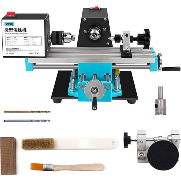 1200W motora ātrums 5000RPM Koka tērauda gravēšanas slīpēšanas rotējošais pulieris 220V galda virpa CNC HeinTools ar perforēšanas un pulēšanas piederumiem