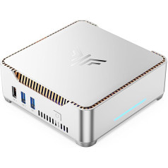 NiPoGi GK3PLUS Alder Lake-N97 Mini dators (līdz 3,6 GHz), 8 GB DDR4 256 GB M.2 SSD Mini galddators W-11, Gigabit Ethernet/2X HDMI/4K UHD Triple Display Mini dators birojam/skolai