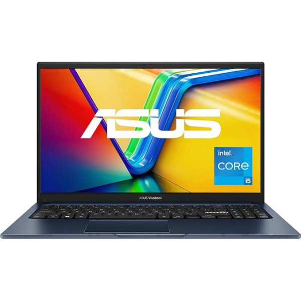 ASUS Vivobook 15 klēpjdators | 15,6 collu Full HD 16:9 IPS displejs | Intel i5-1335U | 16 GB RAM | 512 GB SSD | Intel Iris Xe | Windows 11 | QWERTZ tastatūra | Quiet Blue