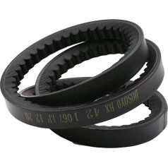 Othmro Trīsstūra josta Rūpniecības josta BX42 Drive Belt Iekšējais apkārtmērs 42 collas Rūpnieciskās jaudas gumijas piedziņas siksnas rezerves josta Zobratu josta virpām Galda zāģi Lentas zāģi Black