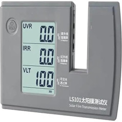 UV-Messgerät 3-in-1-Solarfilm-Transmissionstester mit digitalem UV/IR-Unterdrückungs-Lichtdurchlässigkeitsmessgerät Schnelle Messgeschwindigkeit