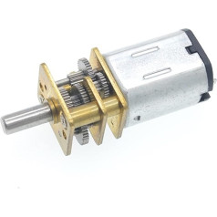 PUJIANA Getriebemotor, Mini-N20-Getriebemotor, DC6V-Langsamdrehmotor, N20-Modellmotor-Untersetzungsgetriebe, Hobby-Mikro-6-V-Elektromotor mit hohem Drehmoment (Geschwindigkeit: 200 U/min)