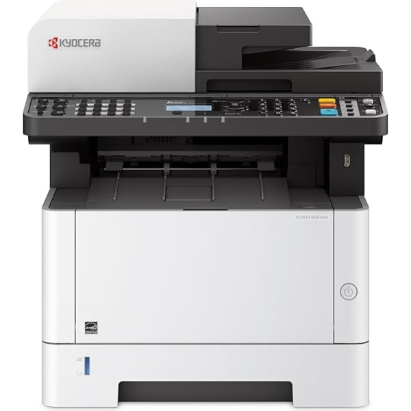 Kyocera Ecosys M2635dn Multifunktionsdrucker Schwarz Weiss. 35 Seiten pro Minute. Drucker Scanner Kopierer und Fax. Laserdrucker Multifunktionsgerät Inkl. Mobile-Print-Funktion