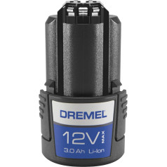 Dremel 12V3 Lithium-Ionen-Ersatzakku (12V 3Ah Akumulators - Dremel Multifunktionswerkzeug 8260), melns