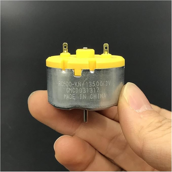 PUJIANA Getriebemotor, Elektromotor Standardmotor RC500-KN / 13500 DC 6V 9V 12V 5500 U/min 32mm Rundspindelmotor