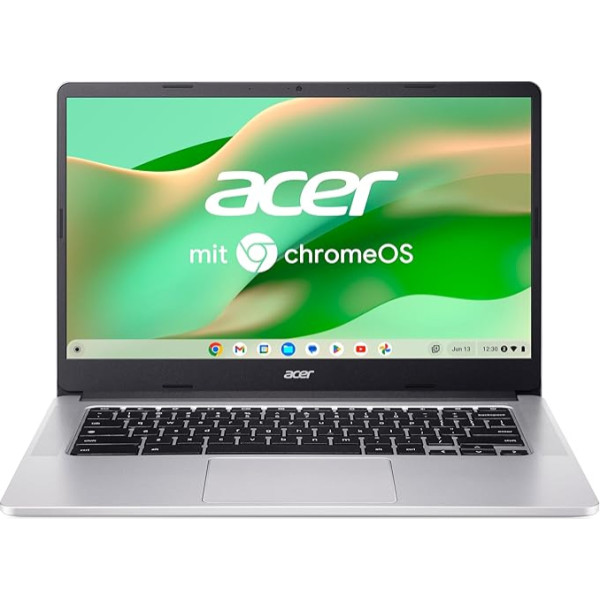 Acer Chromebook 314 (CB314-3HT-C0CQ) klēpjdators | 14 collu FHD skārienjūtīgais displejs | Intel Celeron N4500 | 8 GB RAM | 128 GB eMMC | Intel UHD Graphics | Google ChromeOS | Sudrabs