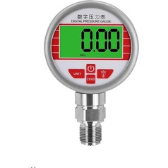 Digitālais Druckmessgerät, LCD-Anzeige, 0-600 Bar, for Luft, Flüssigkeit, Heizöl, Wasser, digitales Druckmanometer, Niederdruckmessgerät, 1 Stück(0-25Mpa)