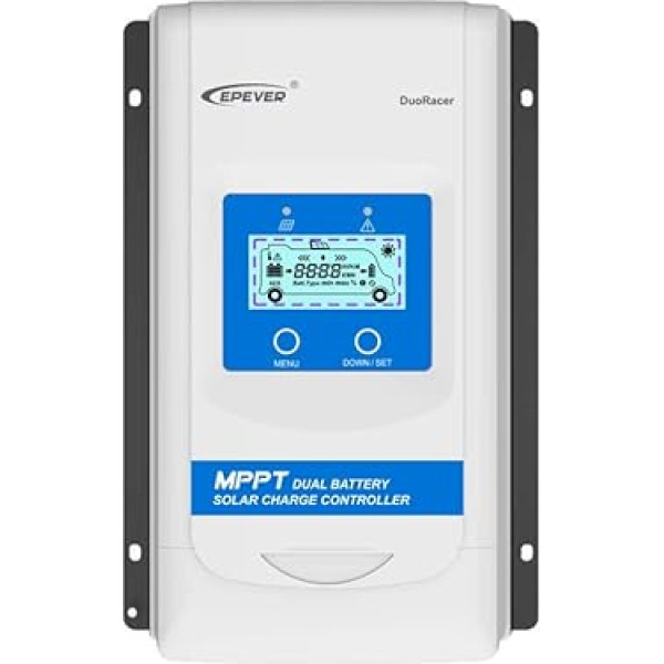 MPPT saules enerģijas regulators Dual Battery 30A 12V/24V DR 3210N Ideāli piemērots autofurgoniem