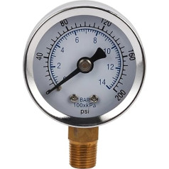 Ts-40-14 Bar 0-200 Psi 0-14 Bar Druckmessgerät 1/8 Außengewinde Npt Druckmessgerät Luftkompressor Hydraulisches Vakuummeter Manometer 1St