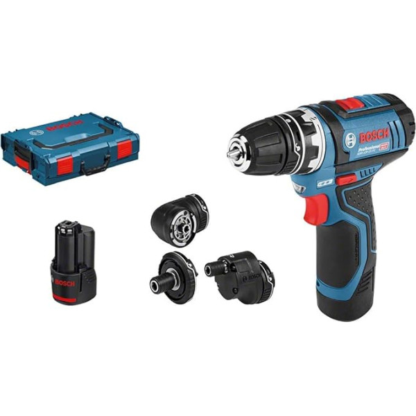 Bosch Professional GSR 12V-15 FC akumulatora komplekts Bosch Professional 12V-15 FC akumulatora urbjmašīna 2 x 2,0 Ah L-Box