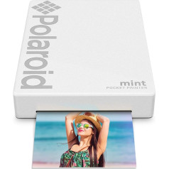 Polaroid Mint: Taschendrucker mit Zink-Papier. Bluetooth für Android- und iOS-Geräte. Druckt in selbstklebendem Zink-Papier 2x3